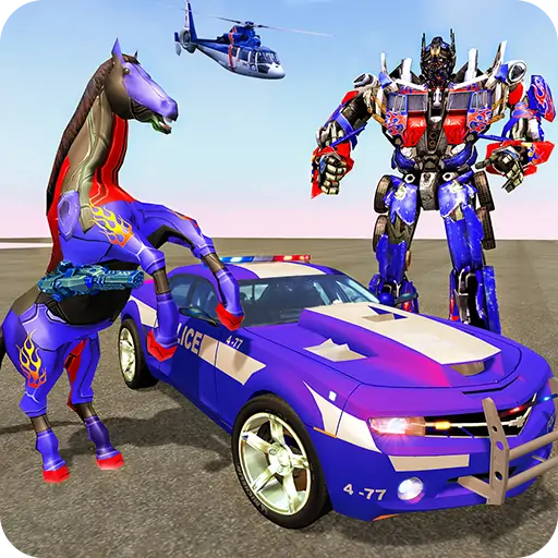 Multi Robot Transforming : Wild Horse Police Car